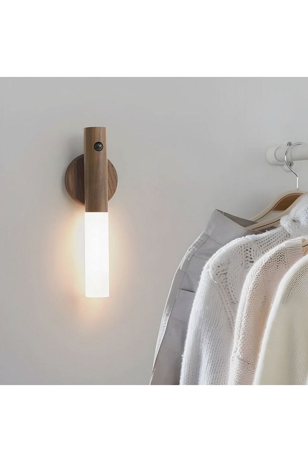 Duvar Aplik Led Şarjlı Pilli Aplik Lamba Hareket Sensörlü Manyetik 360 Işık Banyo Aplik - 2