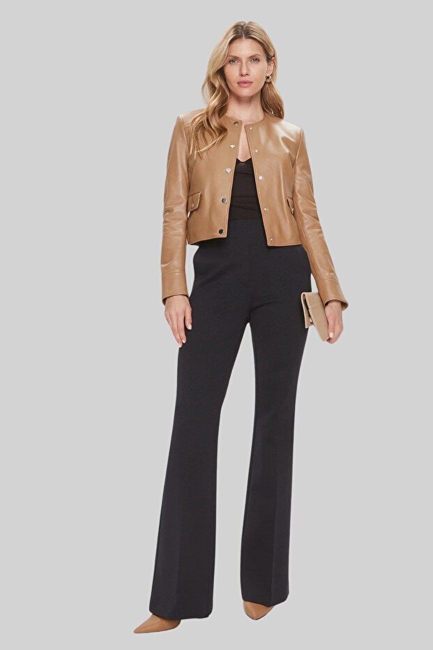 Samarie Deri Ceket Bej - 2