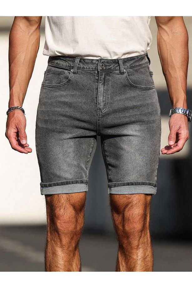 Regular Fit Erkek Kot Şort - 6