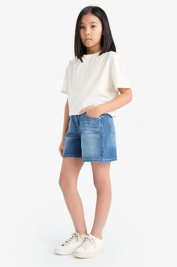 Kız Çocuk Jean Şort E0110A825SM - 5