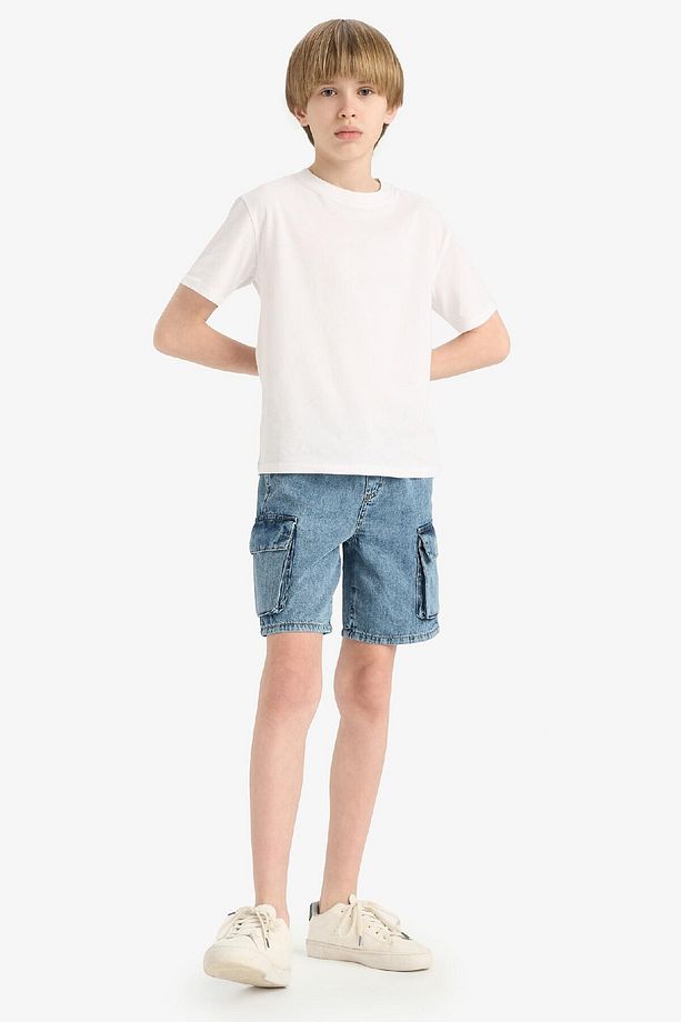Erkek Çocuk Jean Şort D8566A825SM - 5