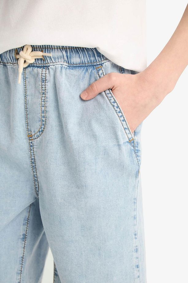 Erkek Çocuk Esnek Belli Jean Şort B5764A825SM - 6