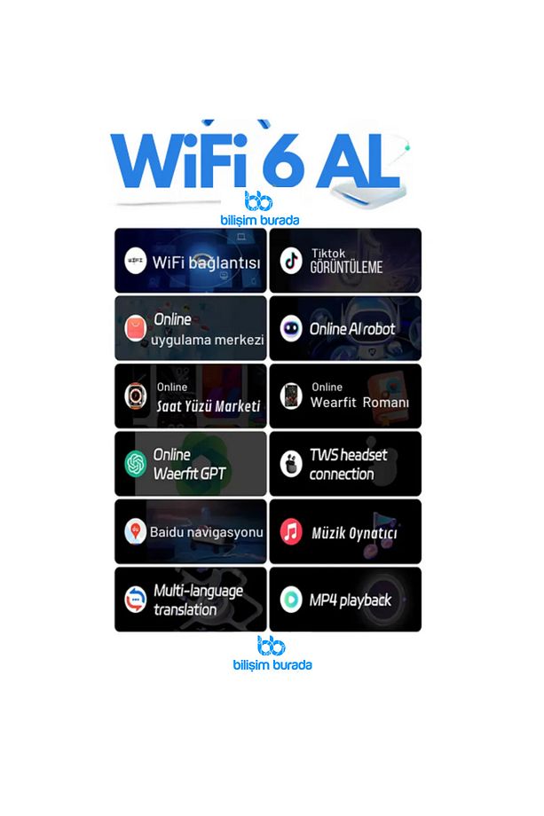 Hk10 Ultra 3 Wifi Modeli 2.02 Inç Amoled Ekran Akıllı Saat App Store Kordon Hediyeli - 2