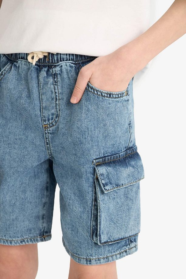 Erkek Çocuk Jean Şort D8566A825SM - 7