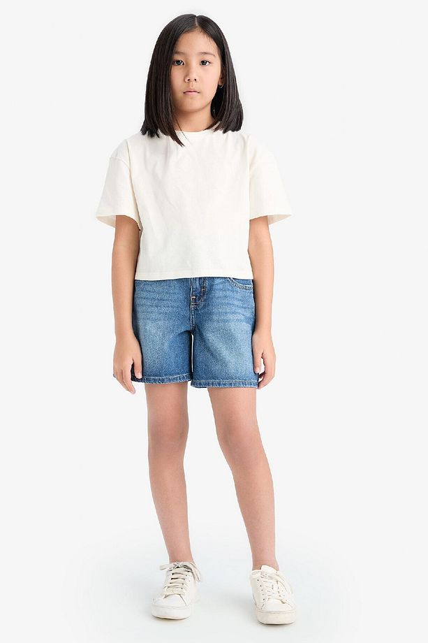 Kız Çocuk Jean Şort E0110A825SM - 6