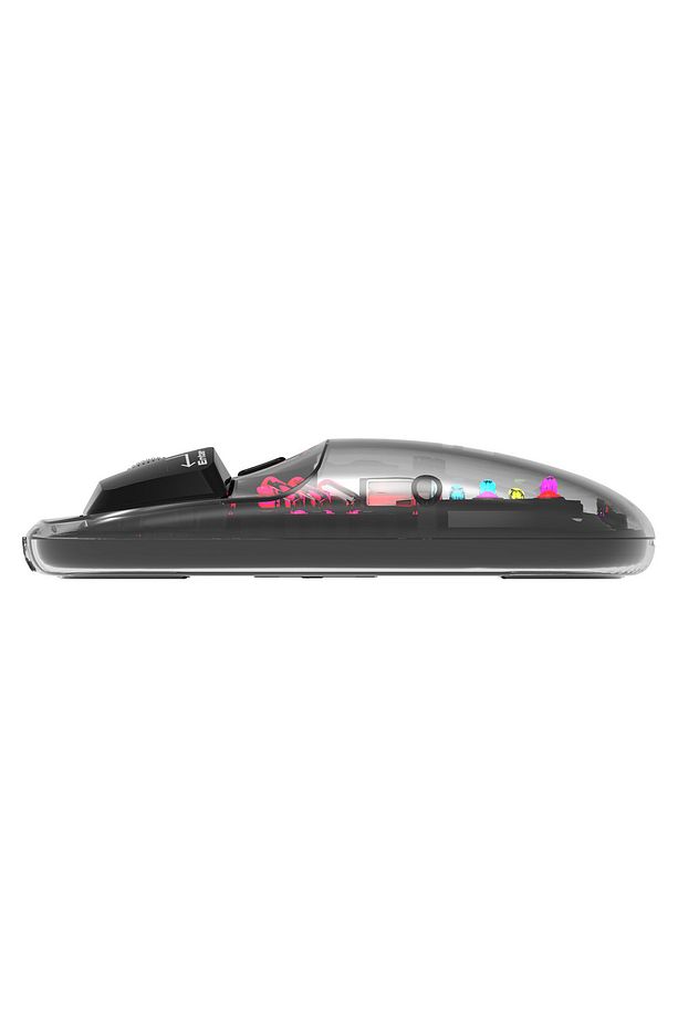 OPAL Şarj Edilebilir Sessiz Siyah Transparan RGB 2in1 2BT ve 2.4GHz Kablosuz Mouse - 5