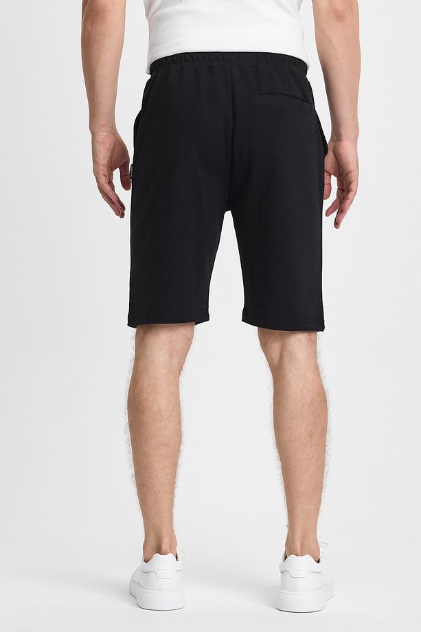 Erkek Siyah Regular Fit Şort & Bermuda - 5