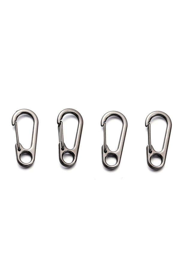 10pcs Gun black 5/10pcs Lobster Clasp Buckle Keychain Carabiners Outdoor Camping Buckles 13x34mm All