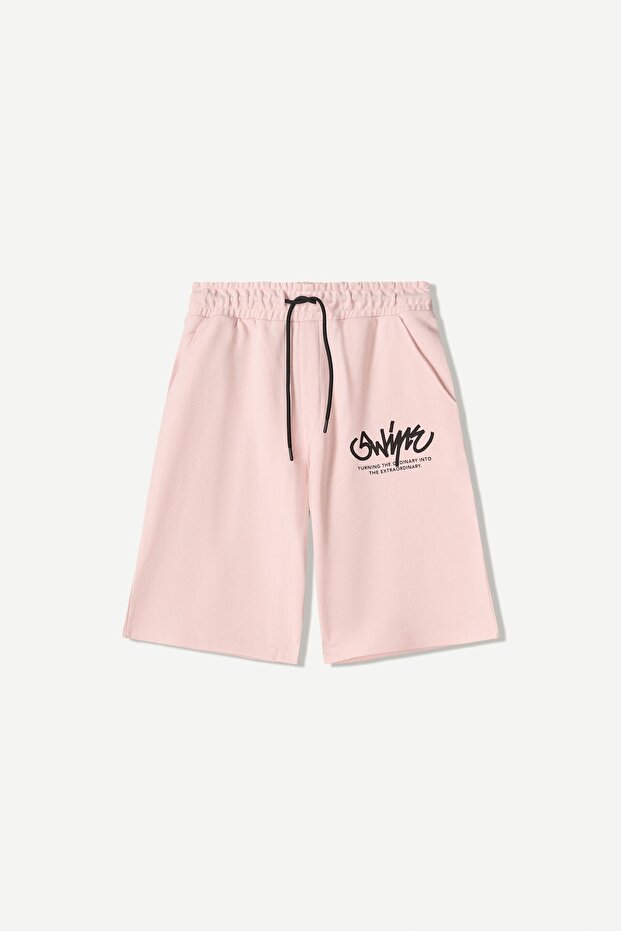 Baskılı şardonlu bermuda - 2