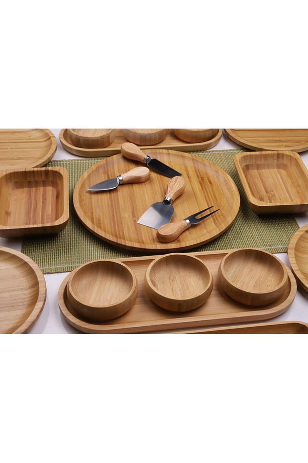 Bambu Zen 6 Kişilik 23 Parça Şık Bambu Kahvaltı Takımı - Kahvaltı Seti - 5