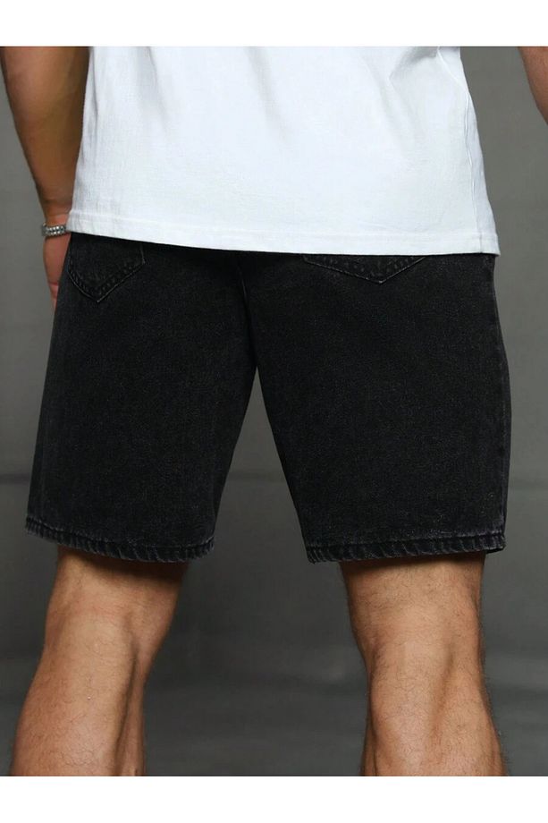 Regular Fit Erkek Kot Şort - 5