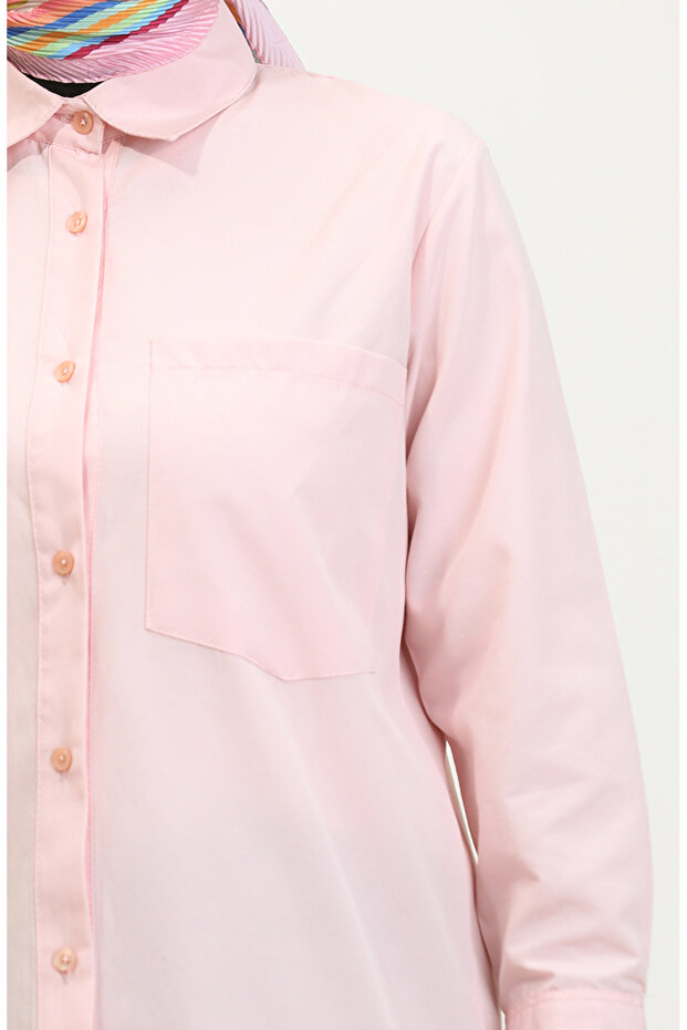 تونيك سلمون بأزرار - موديل 4820-06 - 4