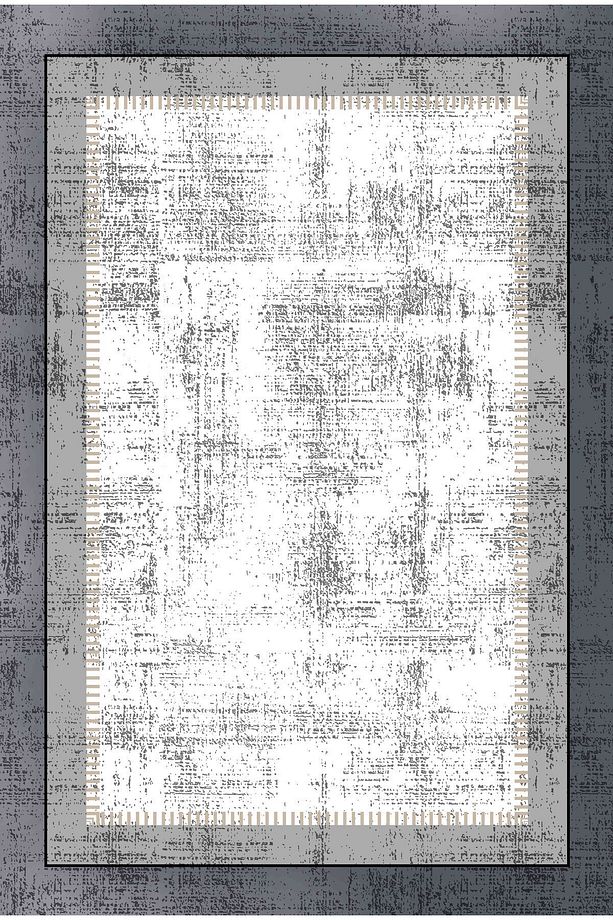 Salon Halısı Geometrik İskandinav Eskitmeli Dijital Baskı Yıkanabilir Kaymaz Taban  8114 - 2