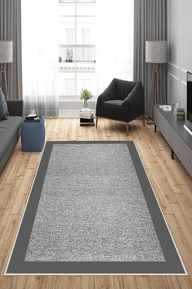 Dijital Baskı Jüt-hasır Yıkanabilir Kaymaz Taban Salon Halısı Mutfak Halısı Koridor Halısı Yolluk - 1