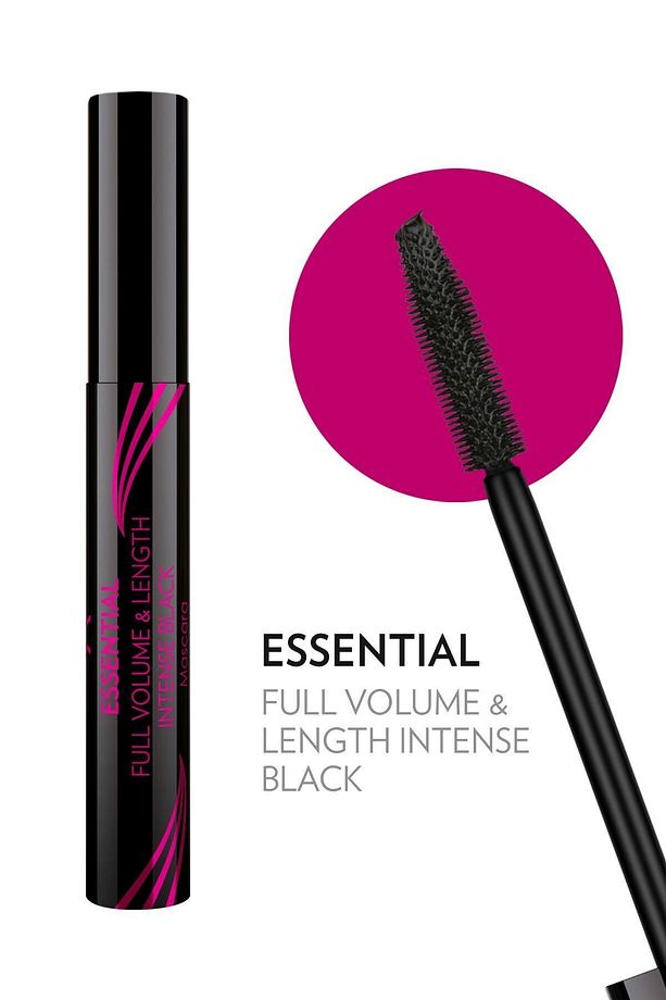 Essential Full Volume Length Intense Black Mascara Hint Yağı İçerikli Hacim Veren Maskara 9 ml - 2