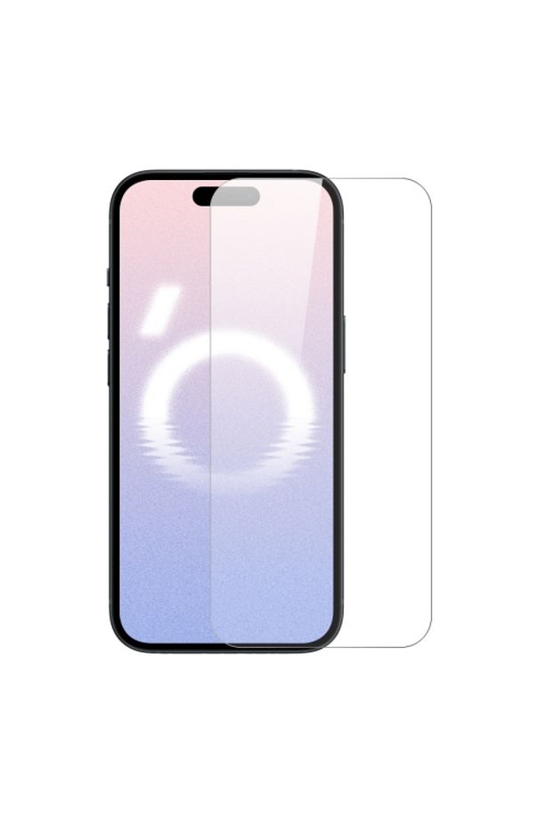 İphone 16 Plus Uyumlu Kılıf Dostu Ön Koruma Cam Ekran Koruyucu - Şeffaf - 1