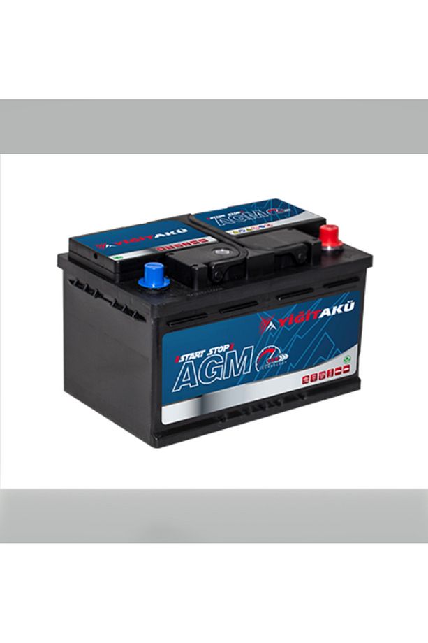 YİĞİT AKÜ 12V 80 AH AGM (START-STOP) AKÜ YENİ ÜRETİM - 1