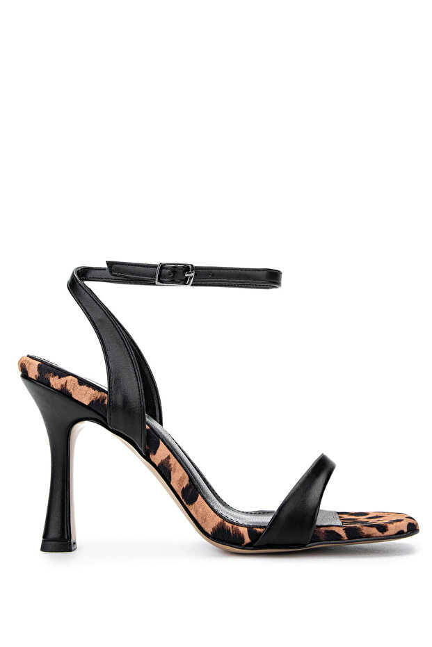 Women's Vegan Leopard Heeled Shoes