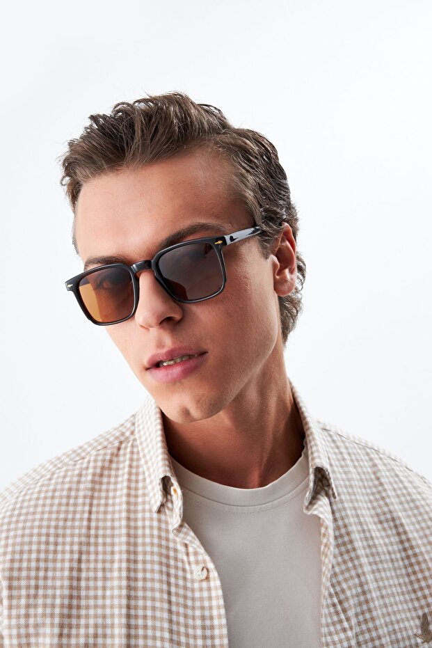 Brown Unisex Sunglasses Aps 001907 --55 Ekartman