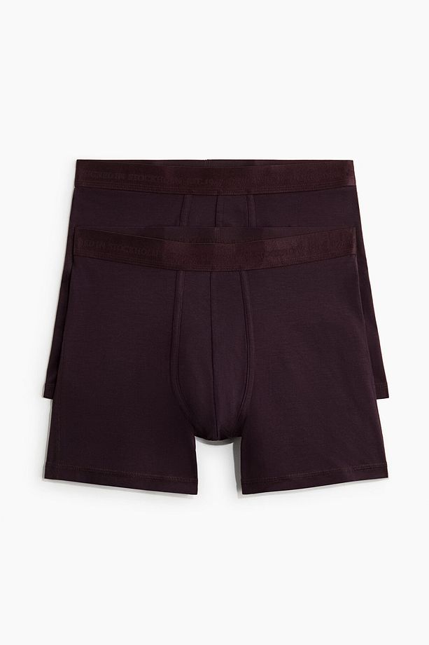 2’li Lycra® İçeren Normal Paça Boxer Şort - 3