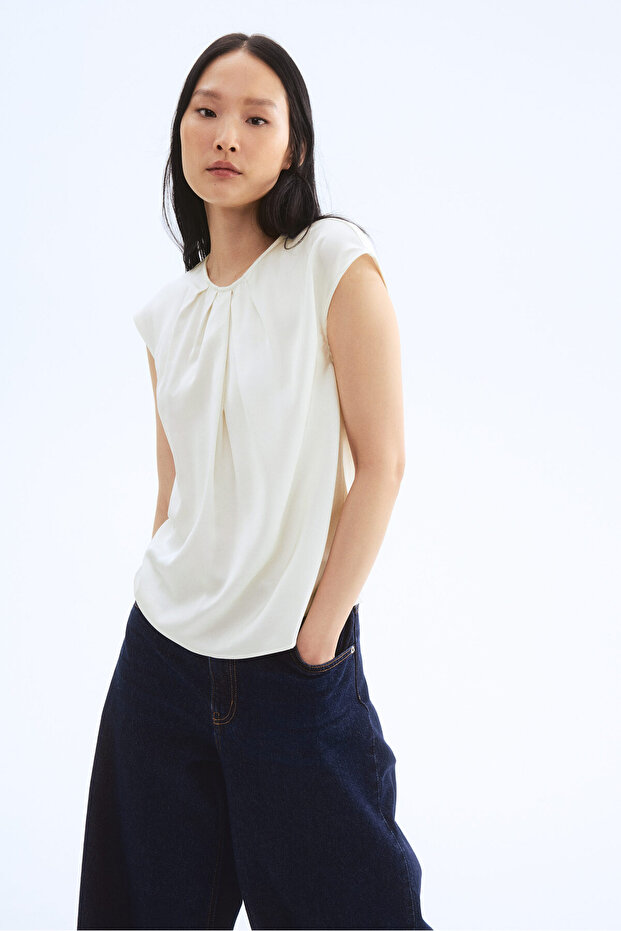 Önü Pilili Bluz - 2