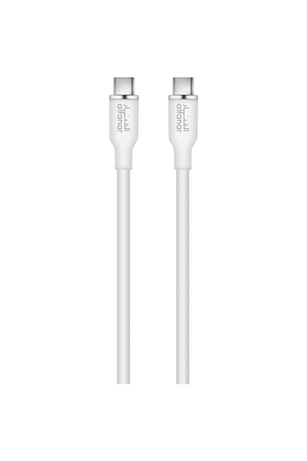 كابل شحن سريع من السيليكون USB Type-C إلى Type-C بسرعة 10 جيجابت في الثانية و5 أمبير، بطول 2 متر