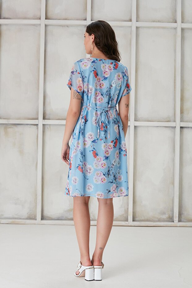 ŞİFON HAMİLE ELBİSE - 7