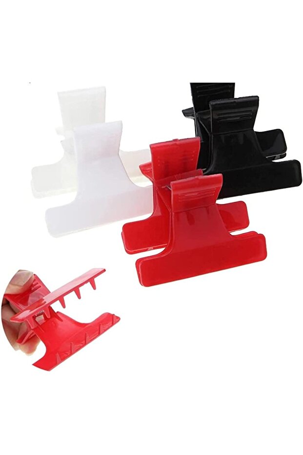 12 pcs Hairdressing Salon Claw Clips Multi-color Butterfly Sectioning Hair Jaw Clips