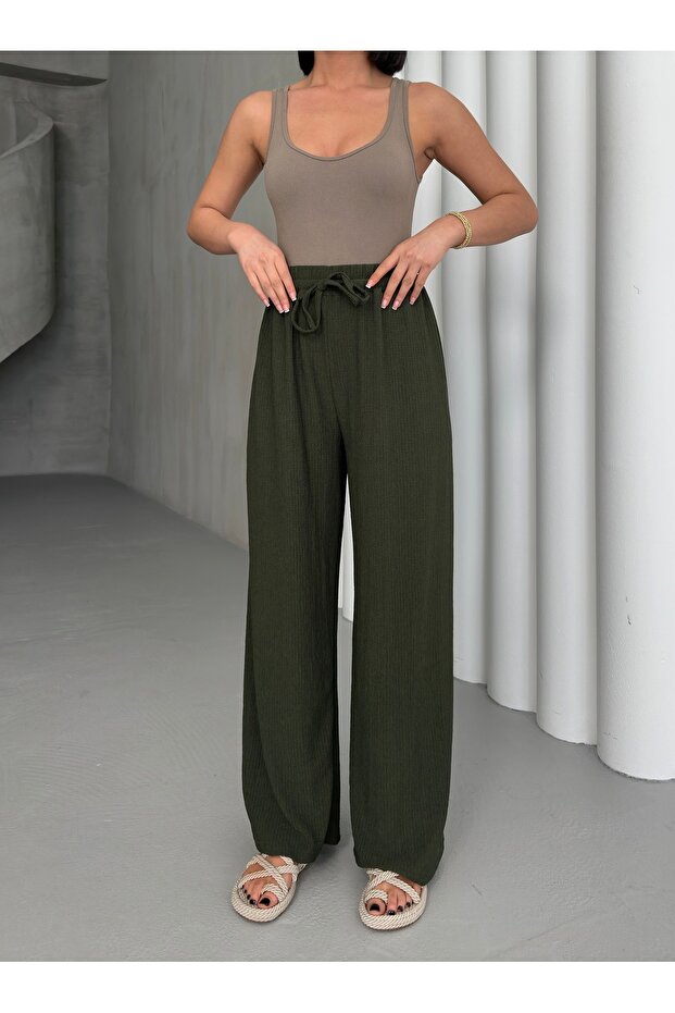 Women's Elastic Waist Palazzo Pants