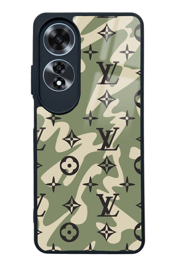 Oppo A60 Green Wave Design Glossy Phone Case