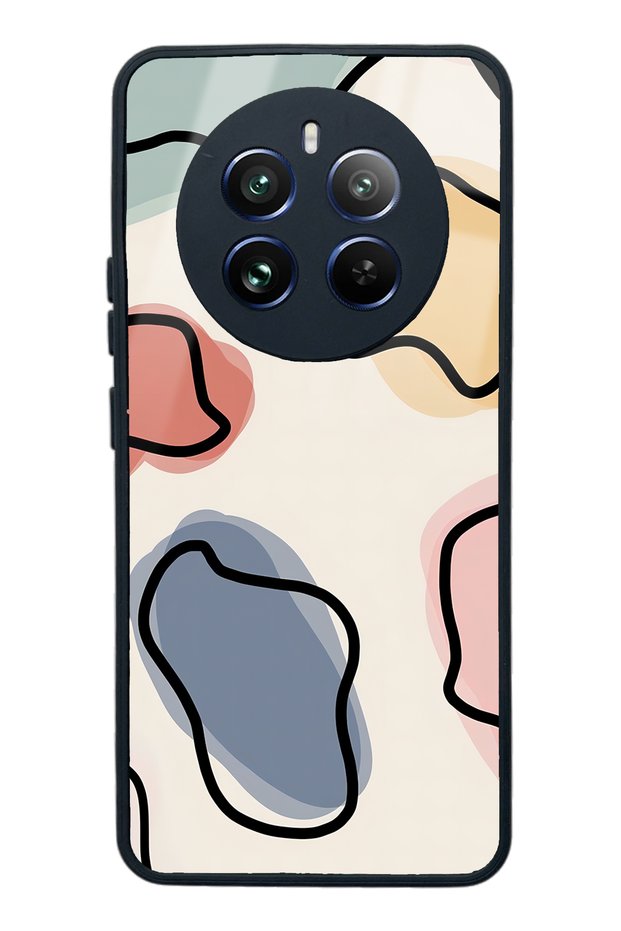 Oppo Realme 12 Glossy Phone Case with Nude Milky Design