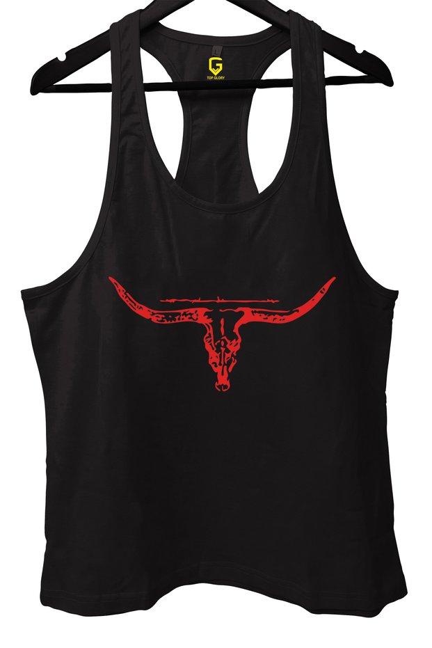 Hornr Black Gym Fitness Tank Top Sports Athlete