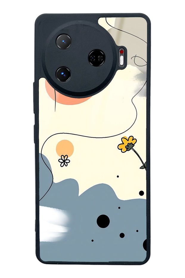 Tecno Camon 30 Pro Glossy Phone Case with Nude Daisy Design