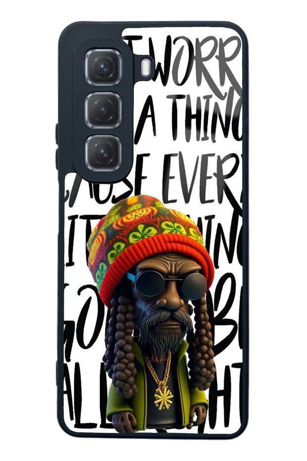 Infinix Hot 50 Bob Marley Design Glossy Phone Case