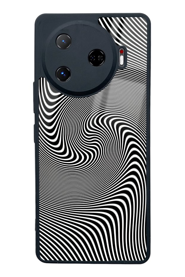 غلاف هاتف لامع بتصميم موجة Triptrance لهاتف Tecno Camon 30 Pro