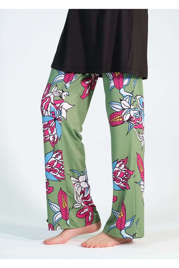 Kapalı Mayo - Tek Pantalon - Dev Çiçek - 3