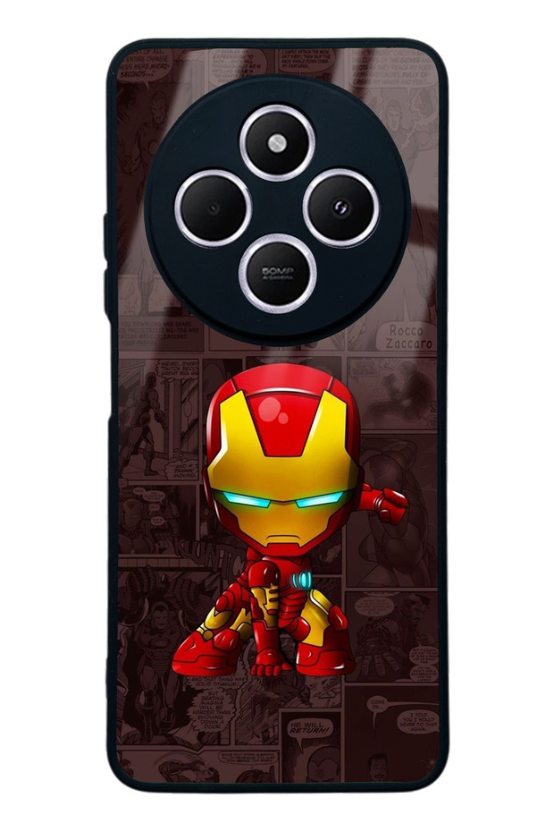 حافظة هاتف لامعة بتصميم الرجل الحديدي لهاتف Xiaomi Redmi A4