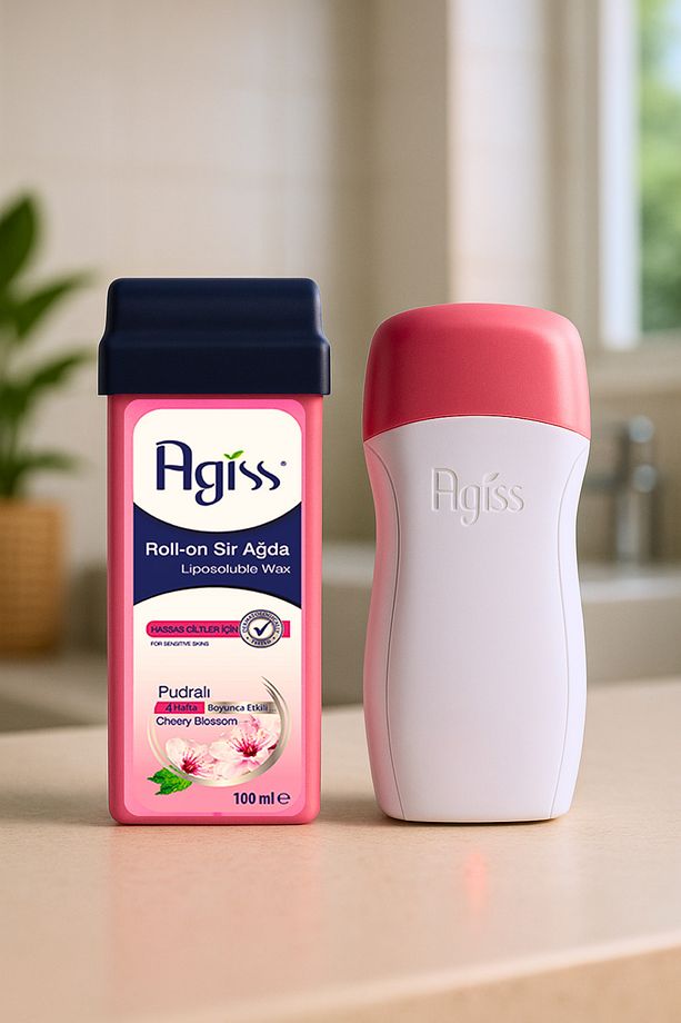 Isıtıcı Ağda Makinesi,Hassas Ciltler için Ağda 100 ml, 25 metre Ağda Bezi, Ağda Temizleme Yağı 150ml - 6