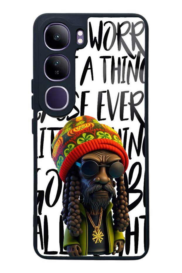 Vivo V40 Lite Bob Marley Design Glossy Phone Case