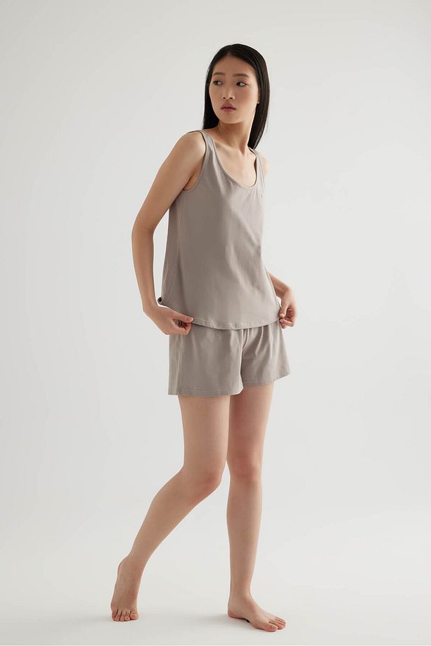 Kadın Pamuklu Şort Pijama Altı - 3