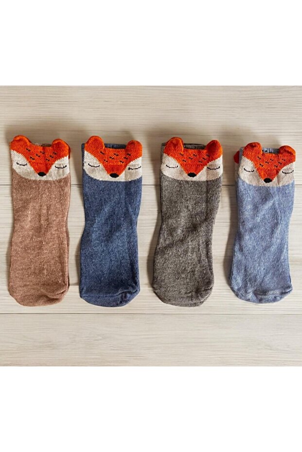 Fox Patterned Socks - 1