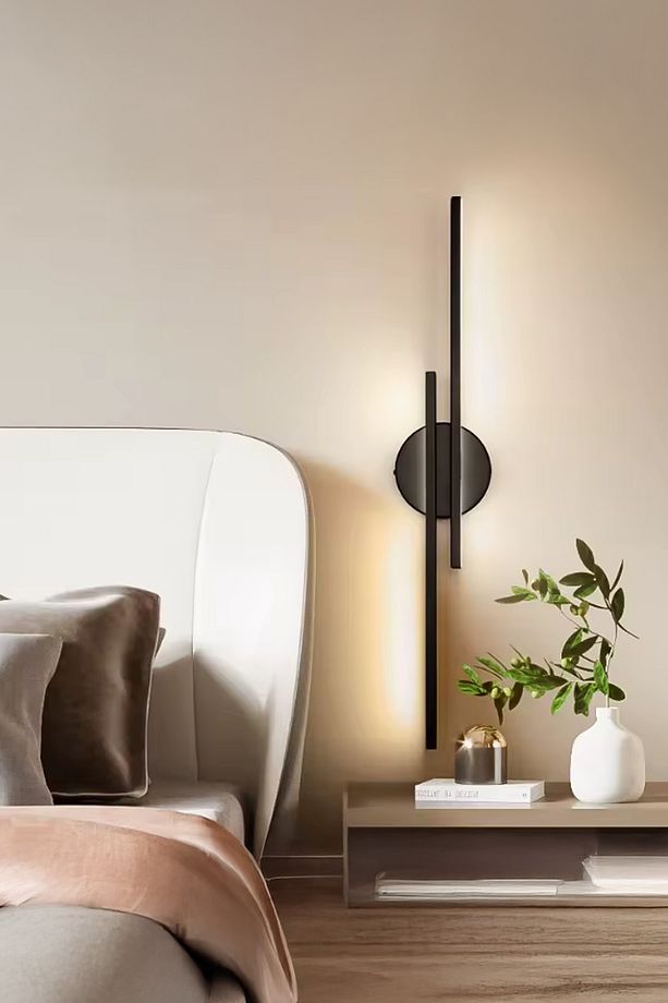 Pilli Kablosuz Çift Yön Led Aplik Tablo Salon Duvar Tv Banyo Ayna Yatak Resim Aydınlatma Sarı Işık - 3