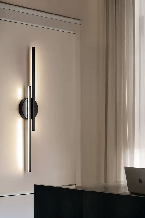 Pilli Kablosuz Çift Yön Led Aplik Tablo Salon Duvar Tv Banyo Ayna Yatak Resim Aydınlatma Sarı Işık - 4