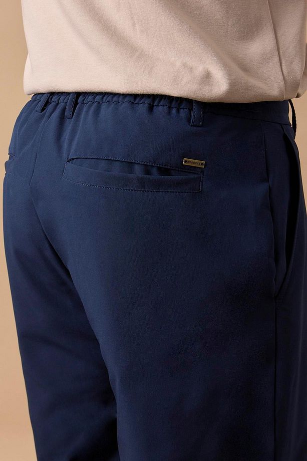 Erkek Lacivert Jogger Fit Şort - 4