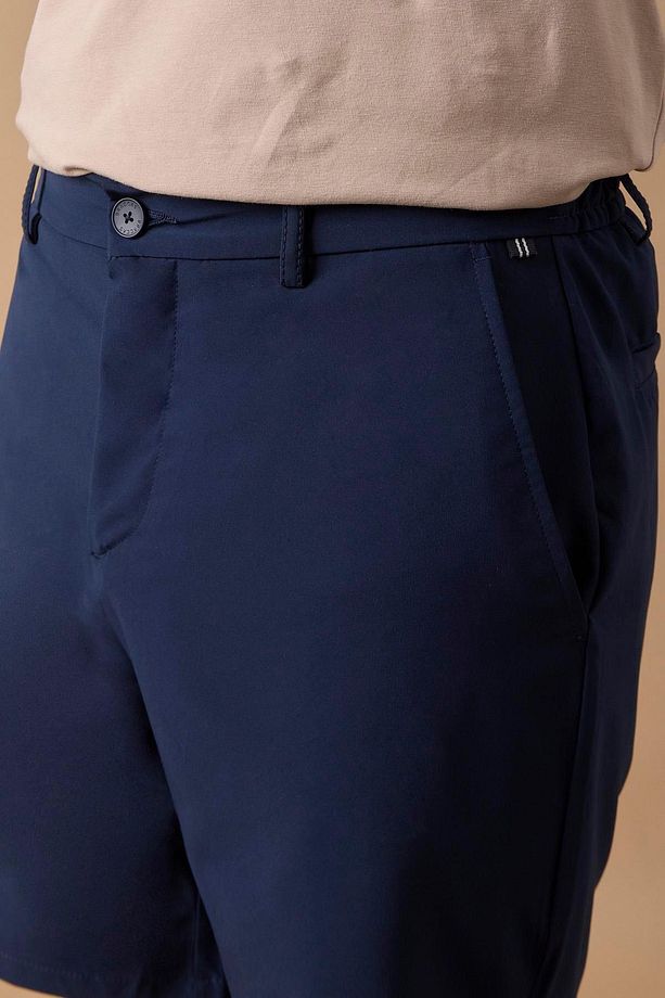 Erkek Lacivert Jogger Fit Şort - 3