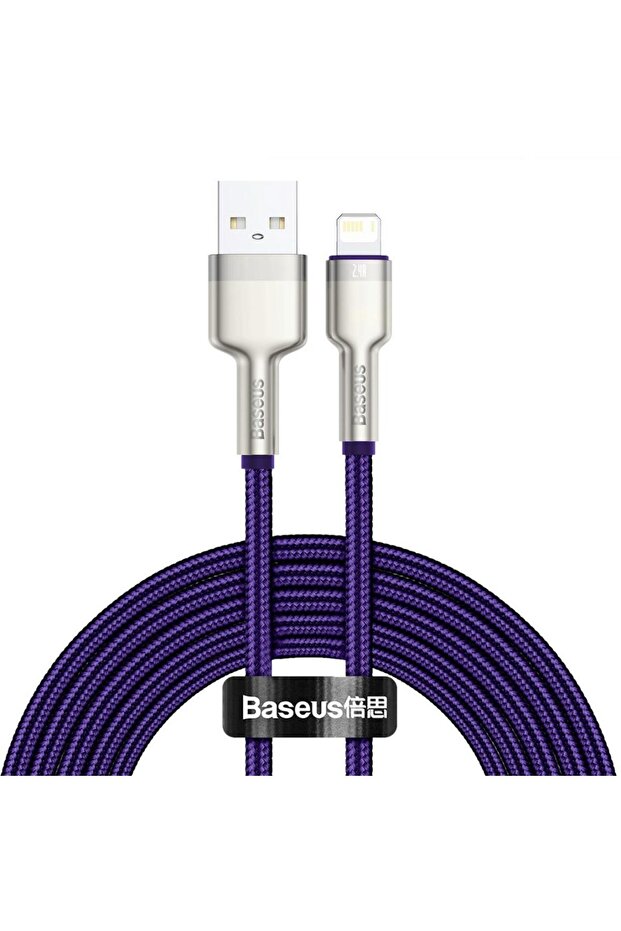Cablu Baseus Cafule Lightning 2m, violet - 1
