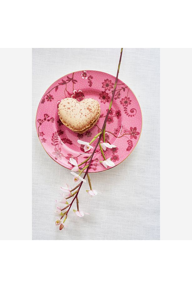Jolie Pembe Porselen Petit Four Tabağı 12 Cm - 2