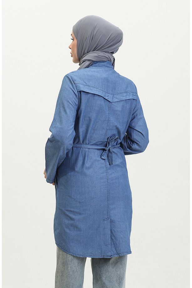 Cepli Hamile Tunik 2700127-02 Kot Mavi - 5