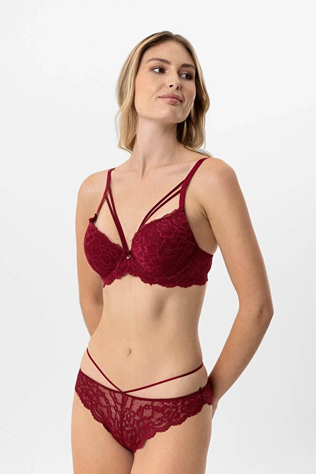 4900 Soft Push up Lace-Covered Bra Set