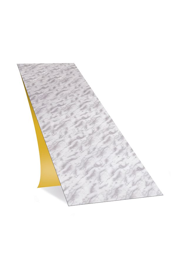 Kendinden Yapışkanlı Mermer Desenli PVC Parke 25x80 cm / 15 Adet / 3 m² - 1